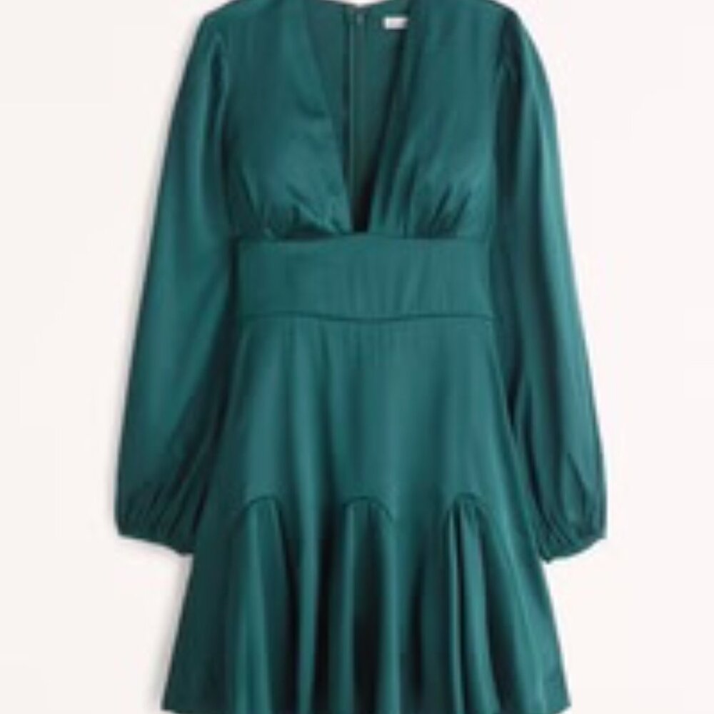 Green Satin Dress from Abercrombie NWOT